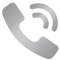 silver telephone icon