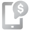 silver dollar sign screen icon