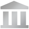 silver bank building icon