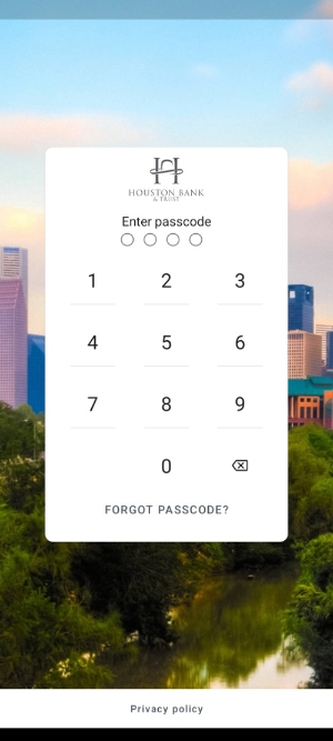 Android online banking screenshot